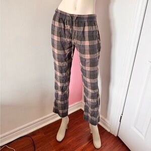 Green Plaid Lounge Pants
